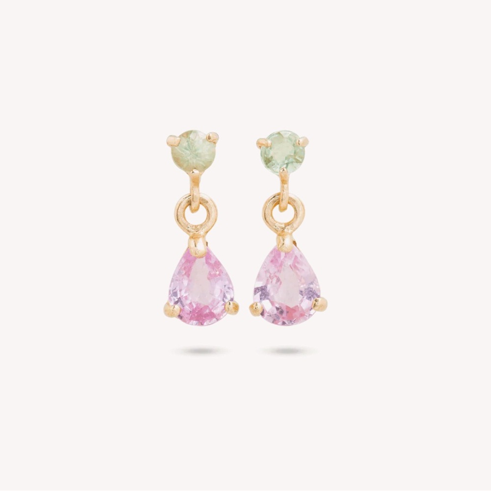 10k Cotton Candy Drop Earrings